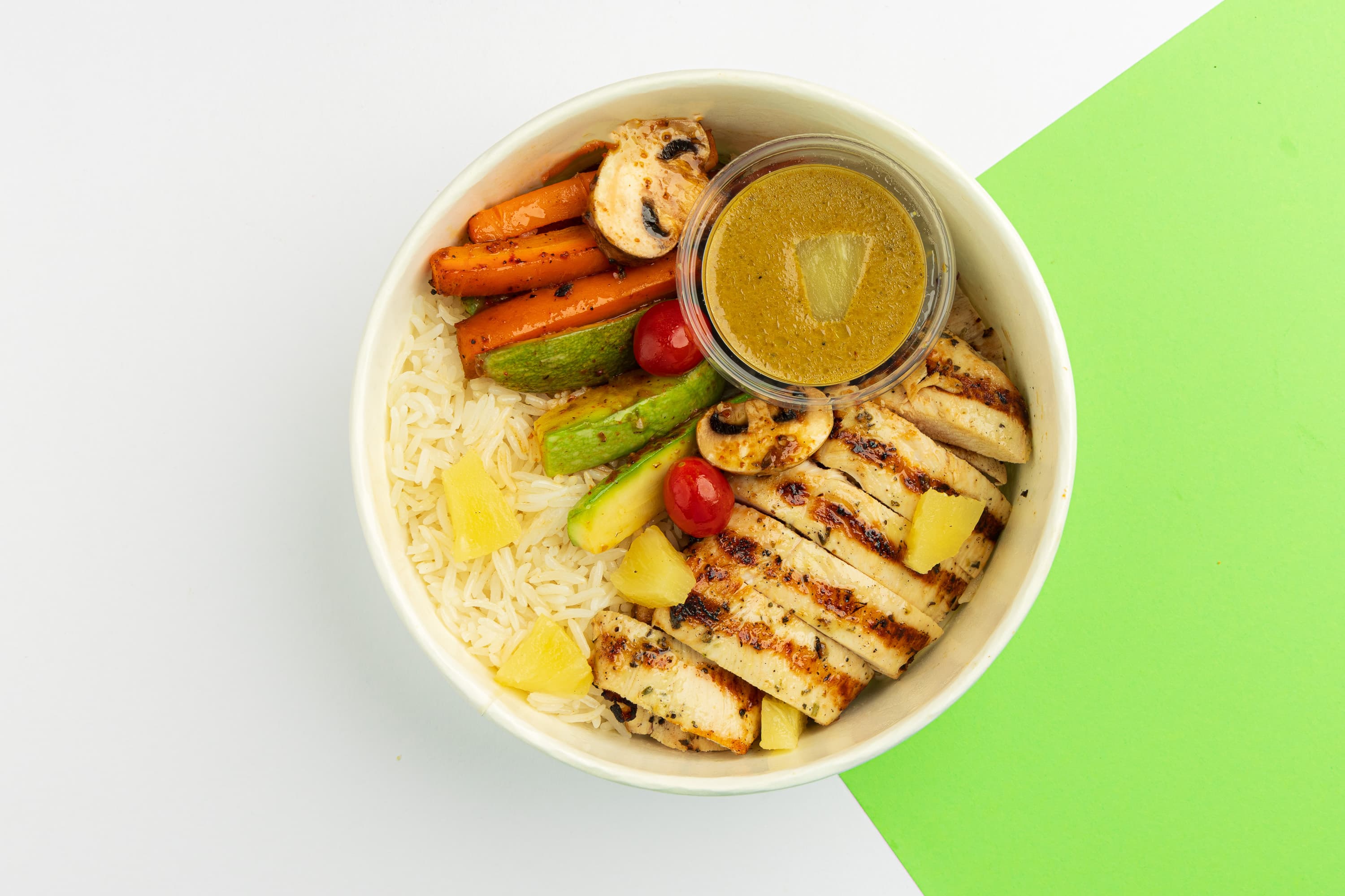 Chicken curry bowl
